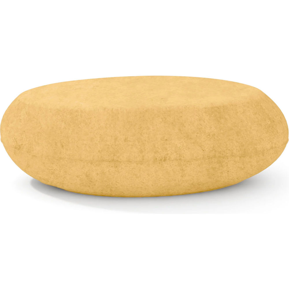 B3219338 24 x 36 in. Indoor & Outdoor Pebble Table - Medium - Mustard Concrete