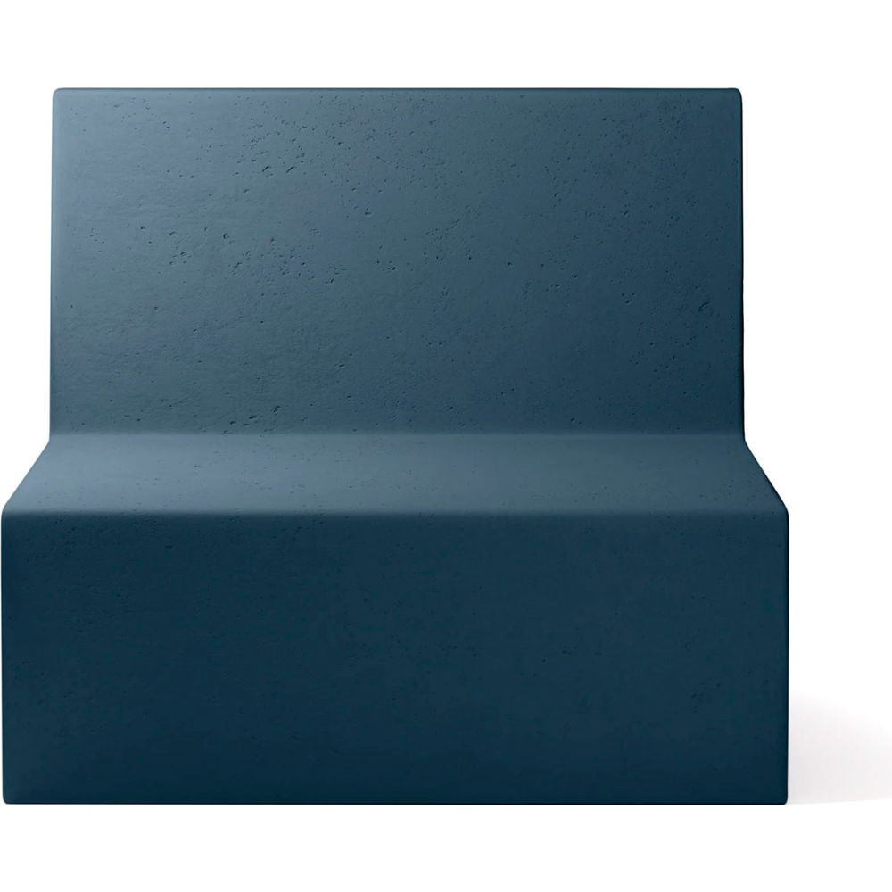 B3219284 Modular Couch Square Chair - Dark Blue Concrete