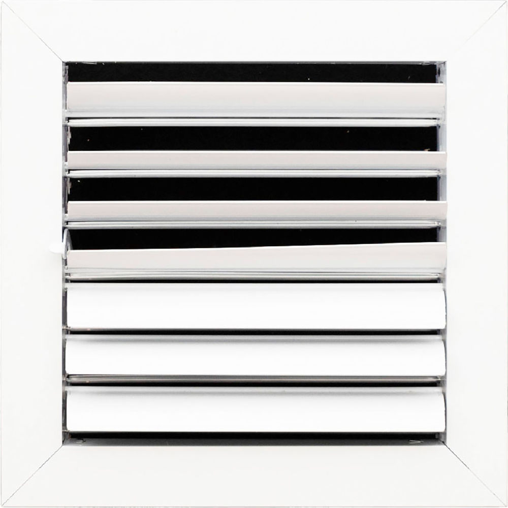 B3214267 ACAMINAIRE 2-Way Aluminum Ceiling Diffuser, White - 8 x 8 in.