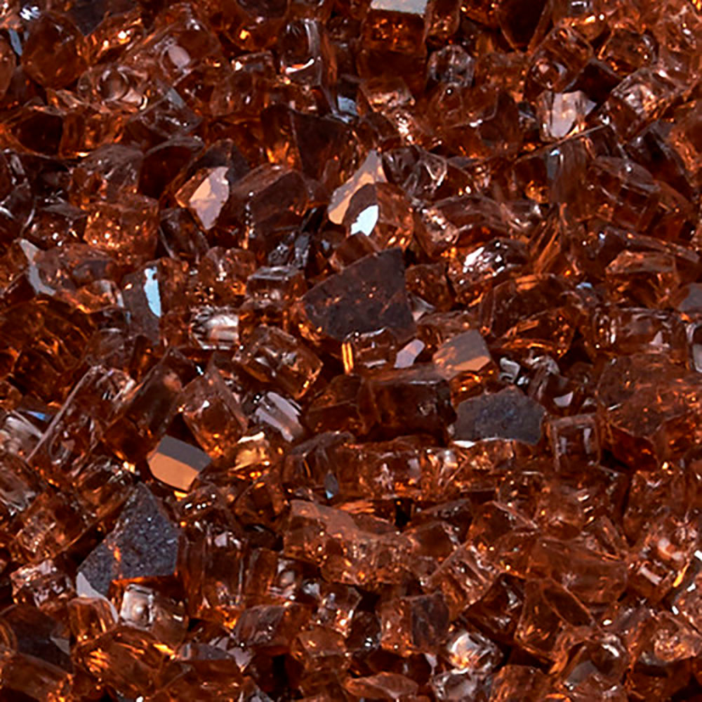B3220627 Duluth Forge Classic Fire Glass - 0.25 in. Dia. - Copper - 10 lbs Bag