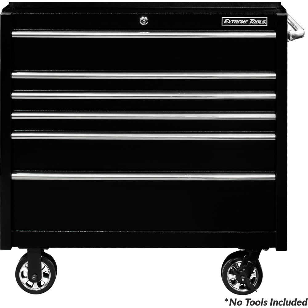 Extreme Tools PWS412506RC PWS Series 41in. 6 Drawer Roller Cabinet has features that make it a great value! The cabinet is a big 25in. deep! There
