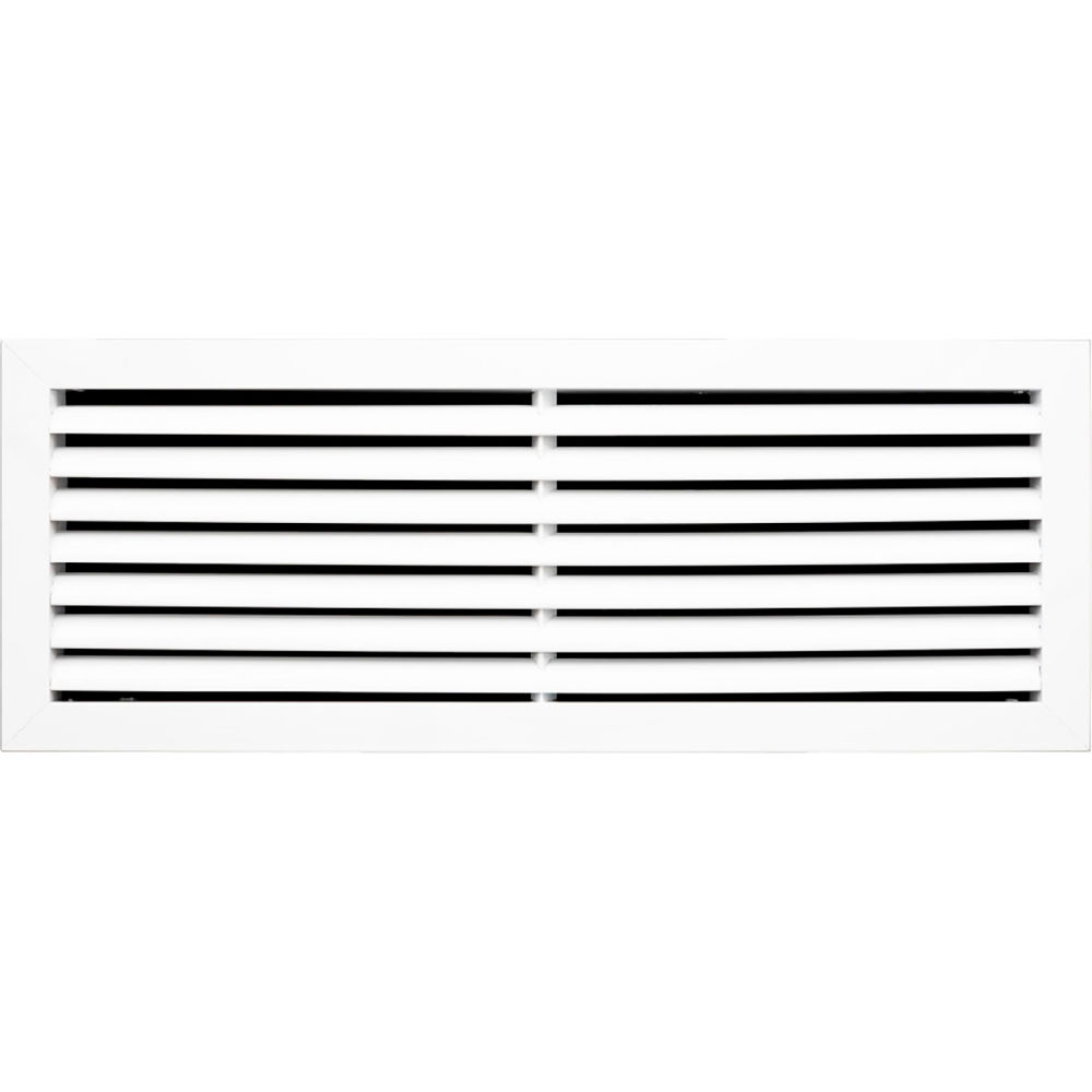B3214253 ACAMINAIRE Aluminum Return Air Vent Grille, White - 24 x 8 in.