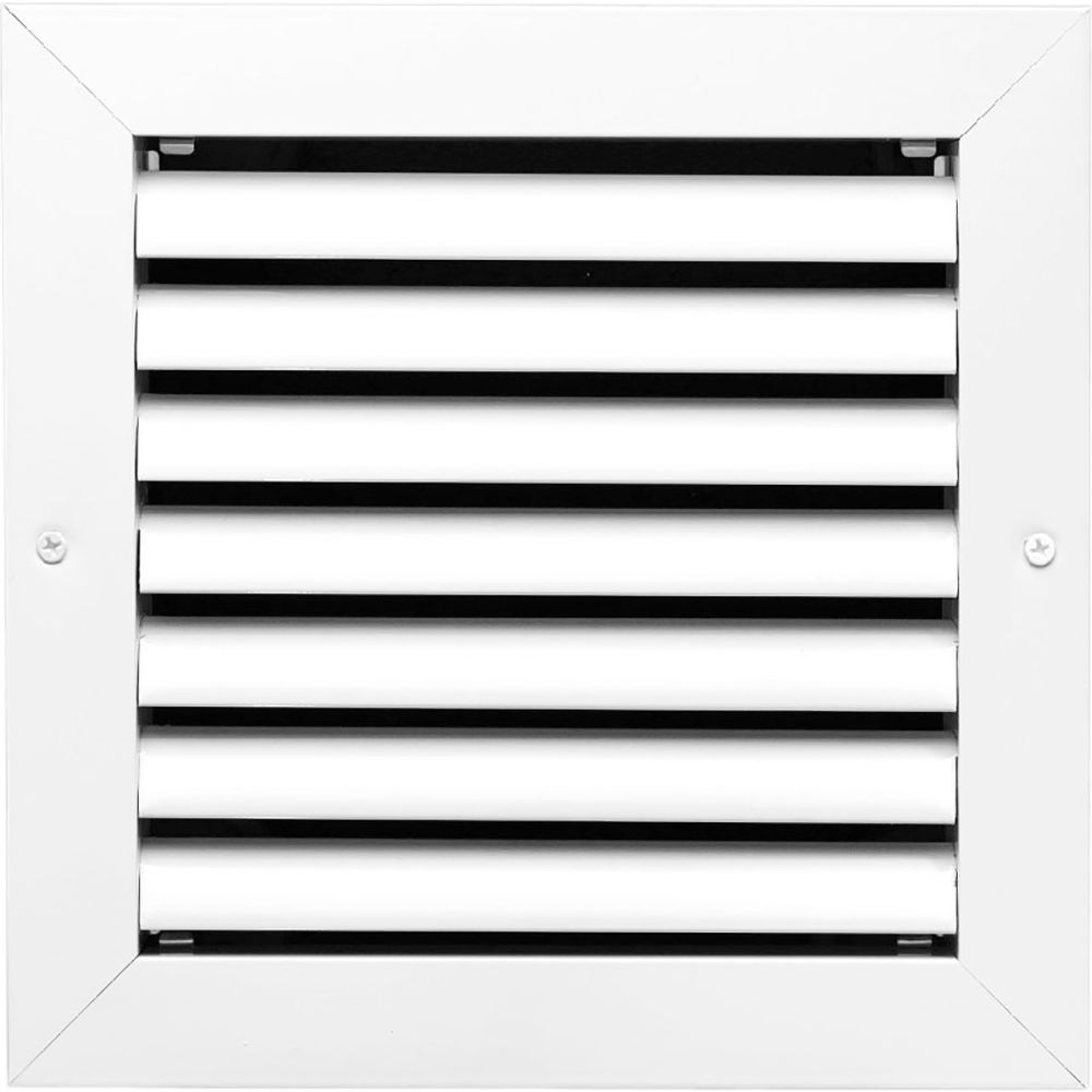 B3214236 ACAMINAIRE Aluminum Return Air Vent Grille, White - 6 x 6 in.