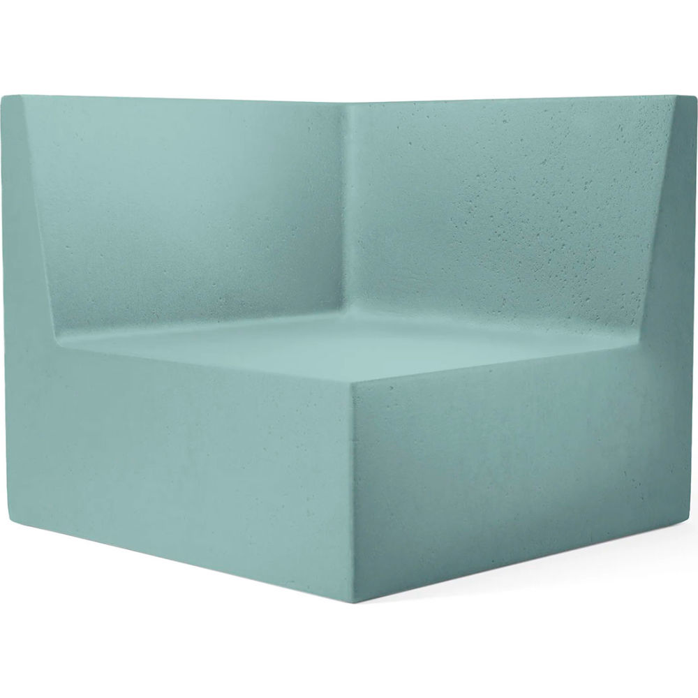 B3219259 Modular Couch Corner Chair - Turquoise Concrete