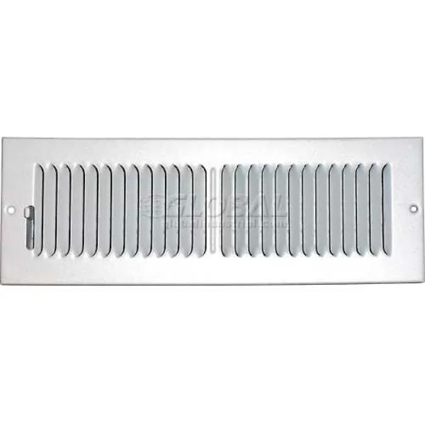 B629472 Speedy-Grille Ceiling or Wall Register with 2 Way Deflection SG-414 CW2, White - 4 x 14 in.