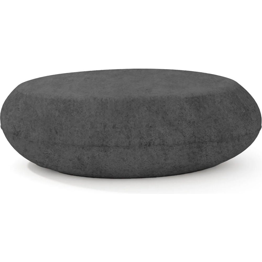 B3219201 24 x 36 in. Indoor & Outdoor Pebble Table - Medium - Licorice Concrete