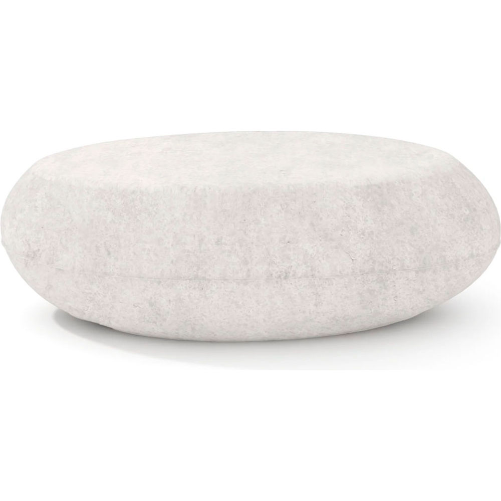 B3219364 28 x 48 in. Indoor & Outdoor Pebble Table - Large - White Concrete