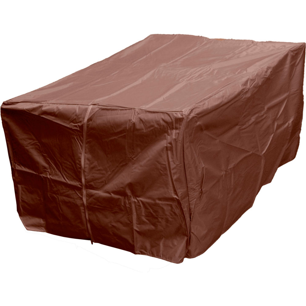 B2102349 Rectangle Heavy-Duty Waterproof Fire Pit Cover - HVD-1010CVR-M, Mocha - 50 x 38 x 23 in.