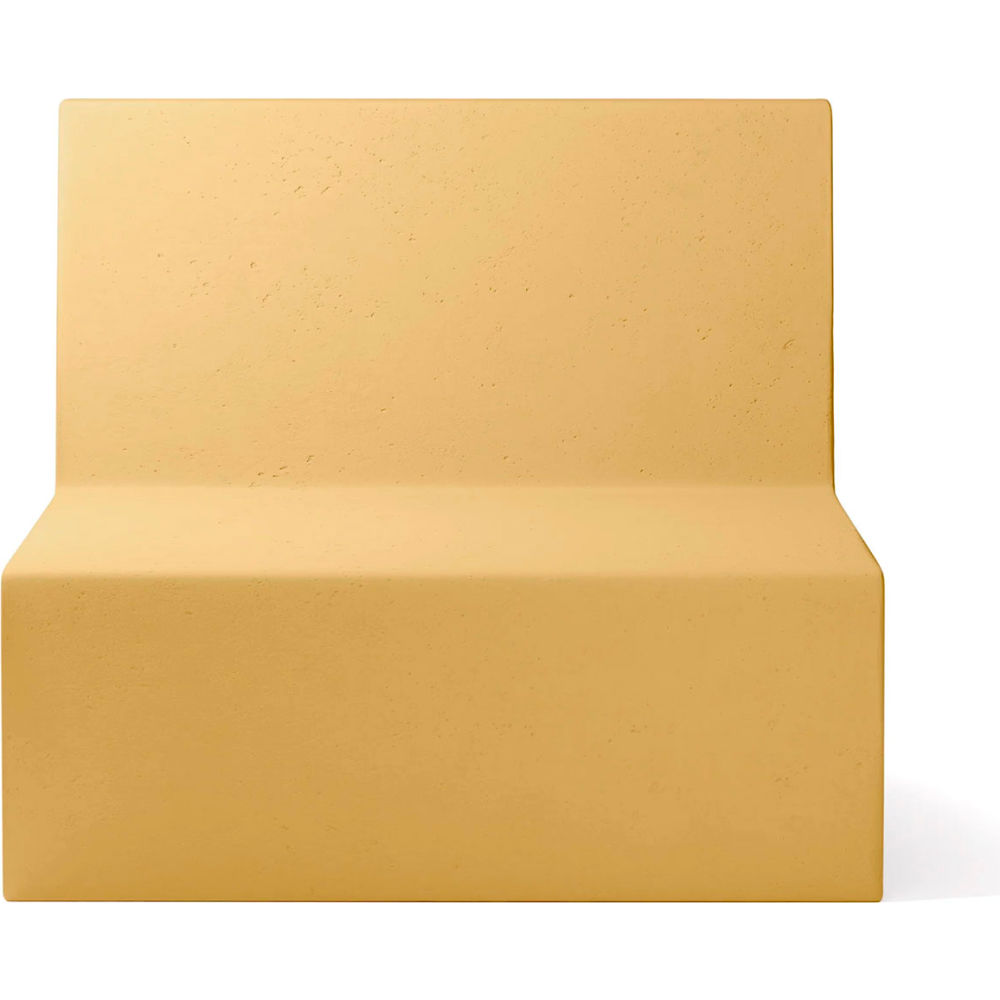 B3219339 Modular Couch Square Chair - Mustard Concrete
