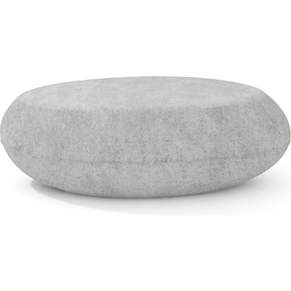 B3219129 24 x 36 in. Indoor & Outdoor Pebble Table - Medium - Platinum Concrete - Gray