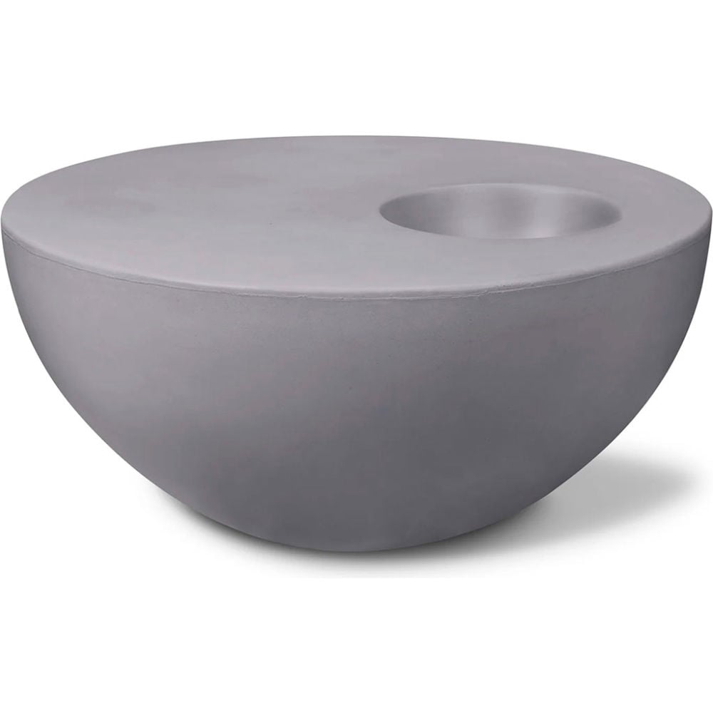B3219088 4.75 x 35.25 in. Indoor & Outdoor Palm Table - Medium - Stone Concrete