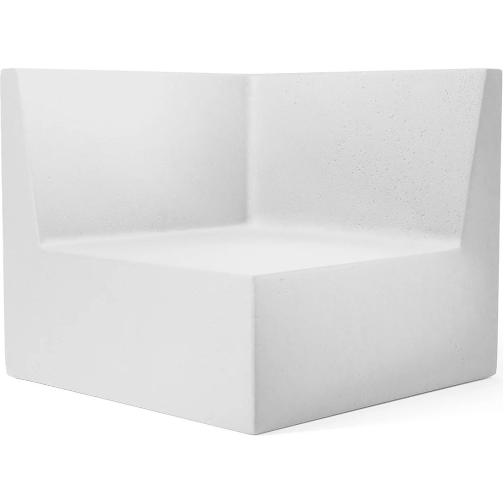 B3219152 Modular Couch Corner Chair - White Concrete