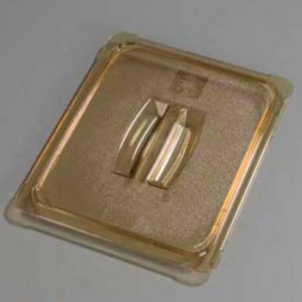 Picture of Carlisle Sanitary Maintenance B638107 Topnotch Universal Handled Lid - 12.75 x 10.375 in. - Amber