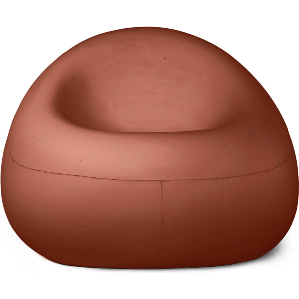 B3219310 Bubble Lounge Chair - Terra Cotta Concrete