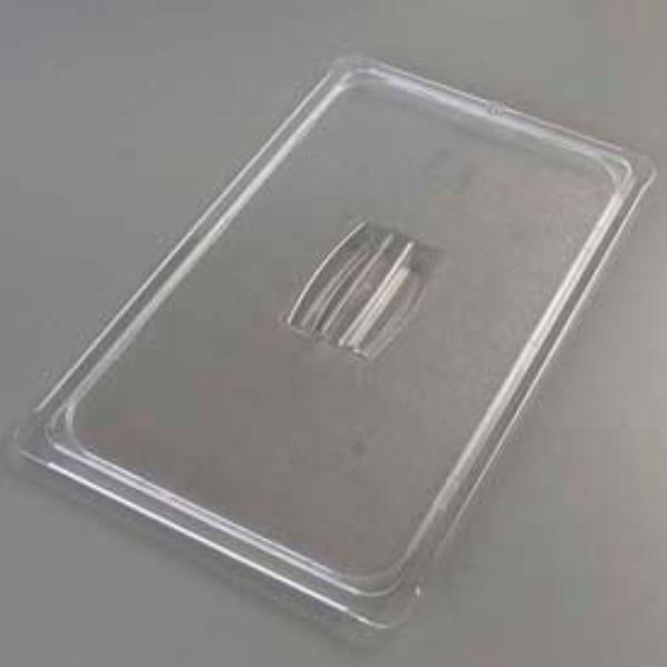 Picture of Carlisle Sanitary Maintenance B638143 Topnotch Universal Handled Lid - 20.75 x 12.75 in. - Clear