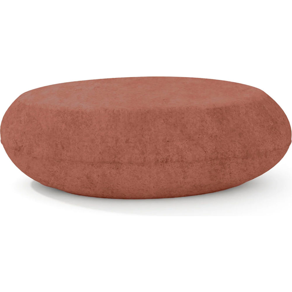 B3219130 24 x 36 in. Indoor & Outdoor Pebble Table - Medium - Terra Cotta Concrete