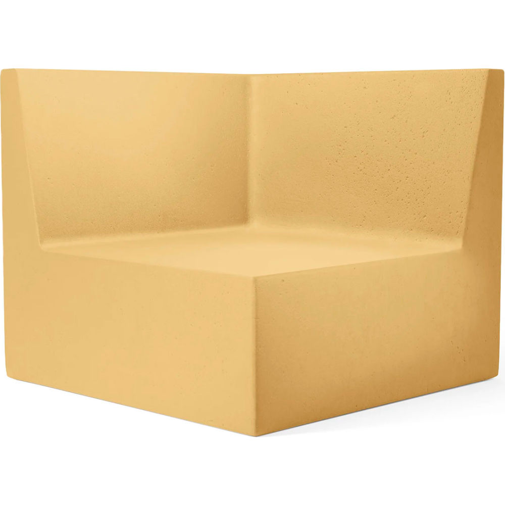 B3219314 Modular Couch Corner Chair - Mustard Concrete