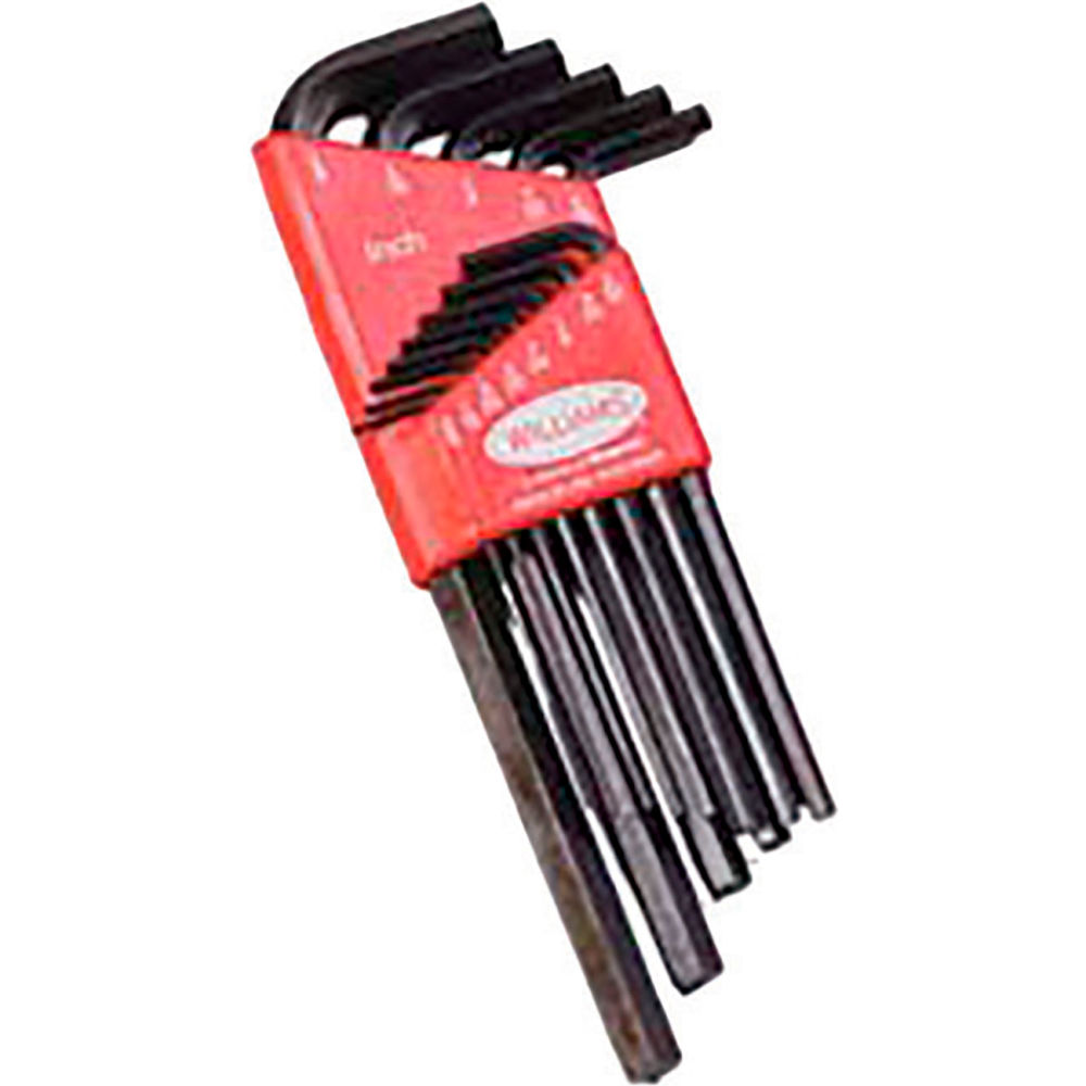 B3191126 SAE Long Arm Hex Key Set - Standard Key Style - Black - 13 Piece
