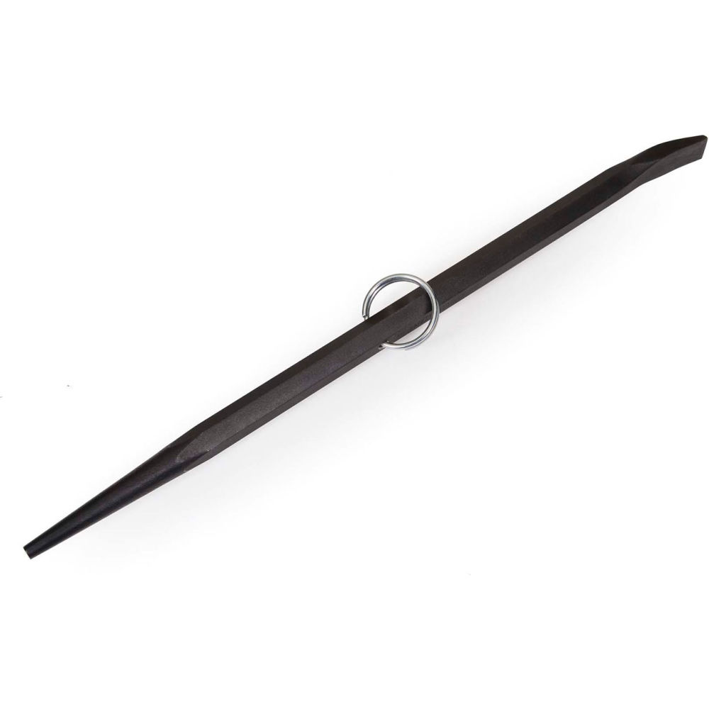 B3191496 T-H Flat Curved End Pinch Bar, Black - 30 x 1 in.