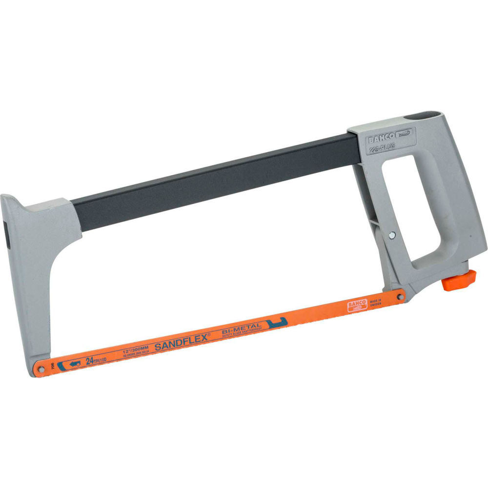 B3192994 Bahco Trad Hacksaw Frame - 12 in. Blade Length - Gray Handle