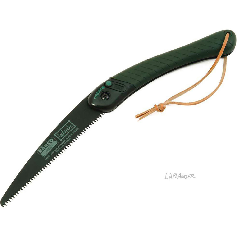 B3193073 Bahco Folding Saw Laplander - 7.5 in. Blade Length - Black Handle