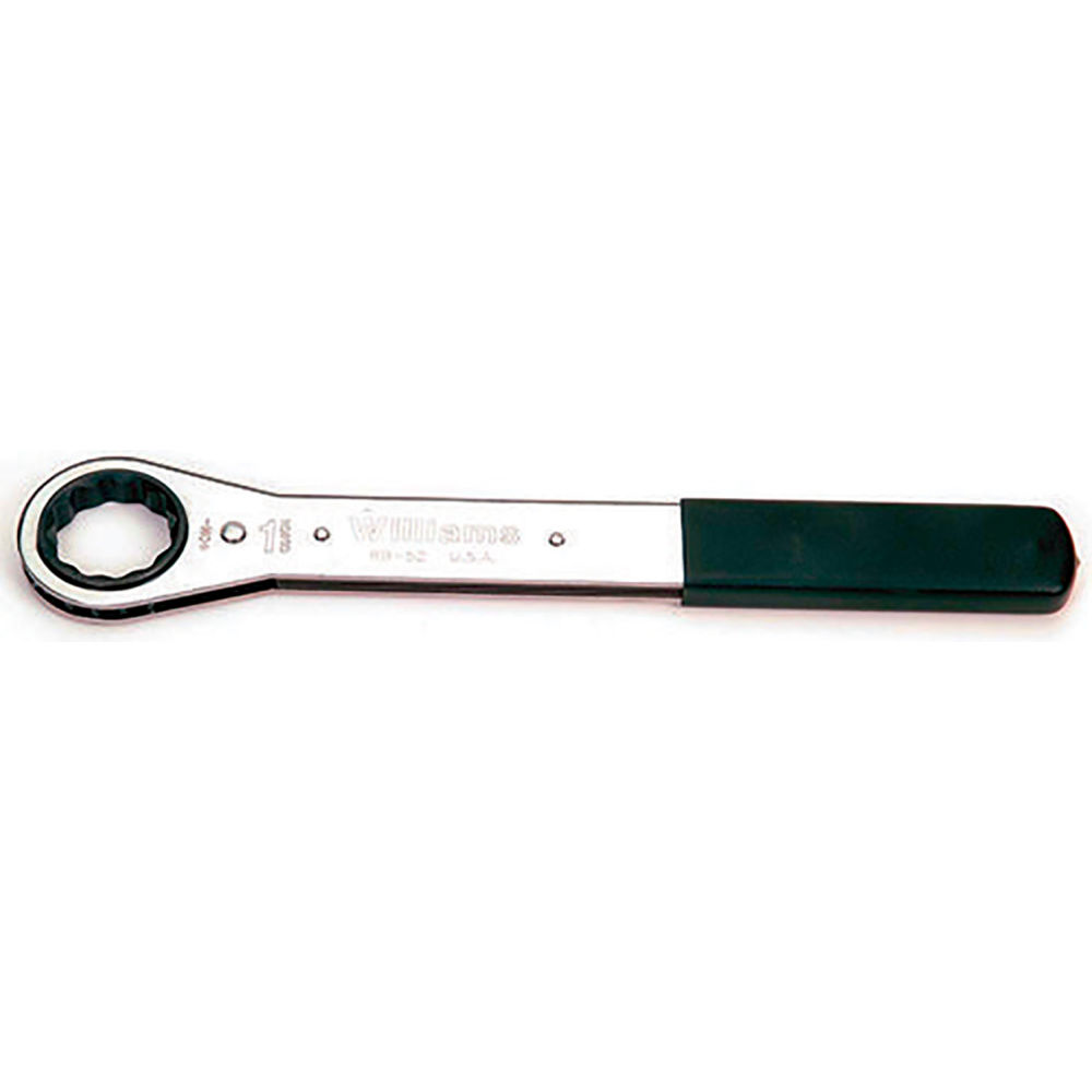 B3193054 Single Head Ratcheting Box Wrench - 12 Points - 1.437 in. Opening - Silver