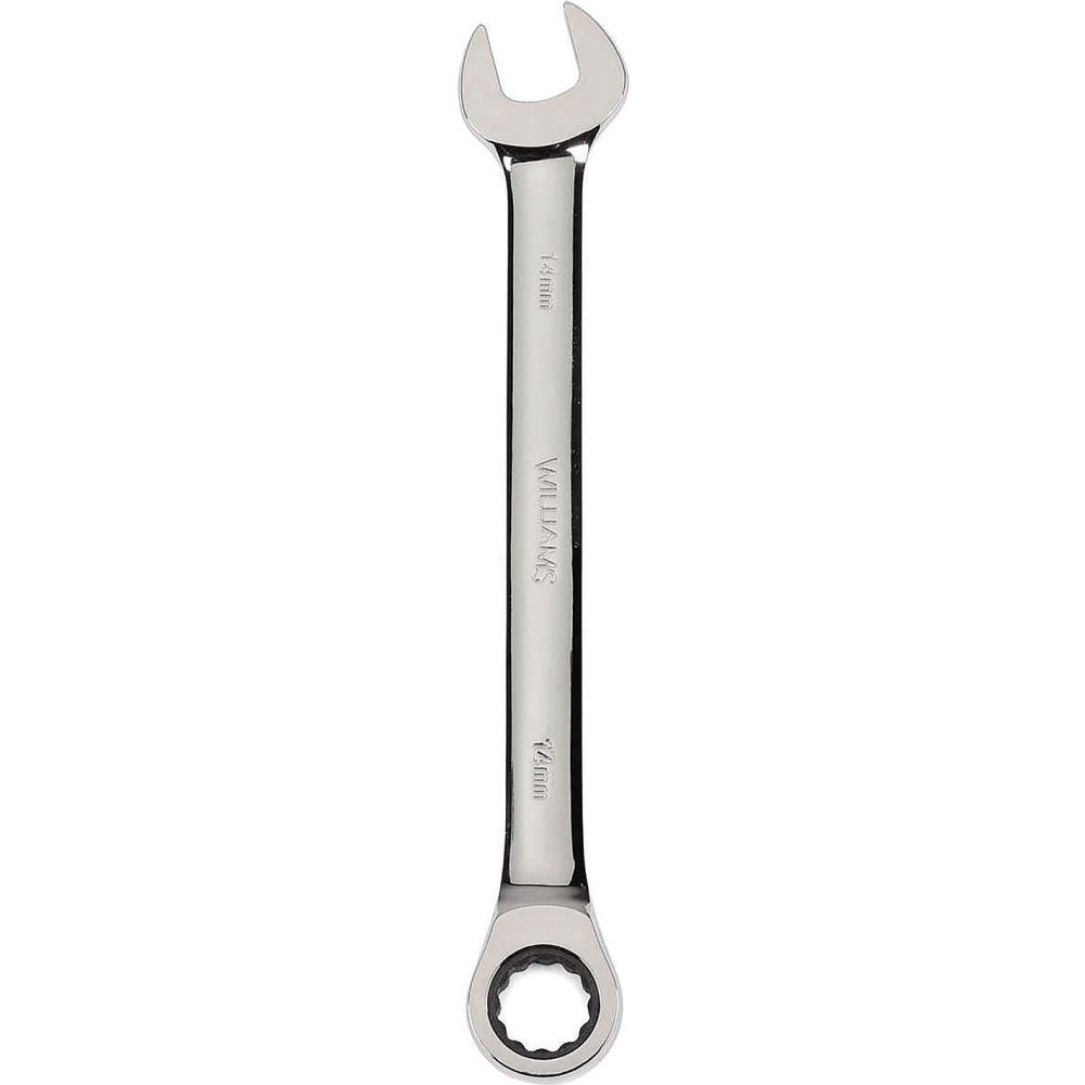 B3193402 6 mm 12-Point Combination Ratcheting Wrench - Chrome