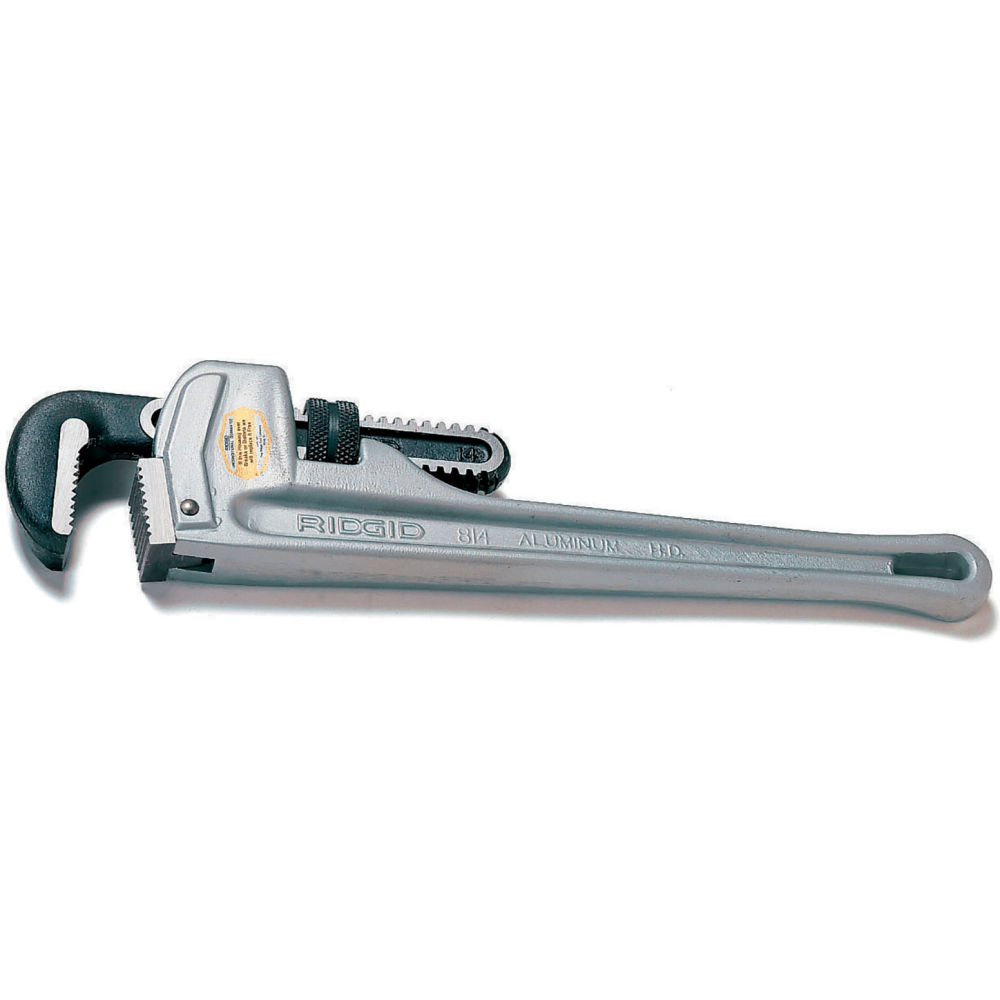 B3193210 Rigid 12 in. Aluminum Straight Pipe Wrench - Gray
