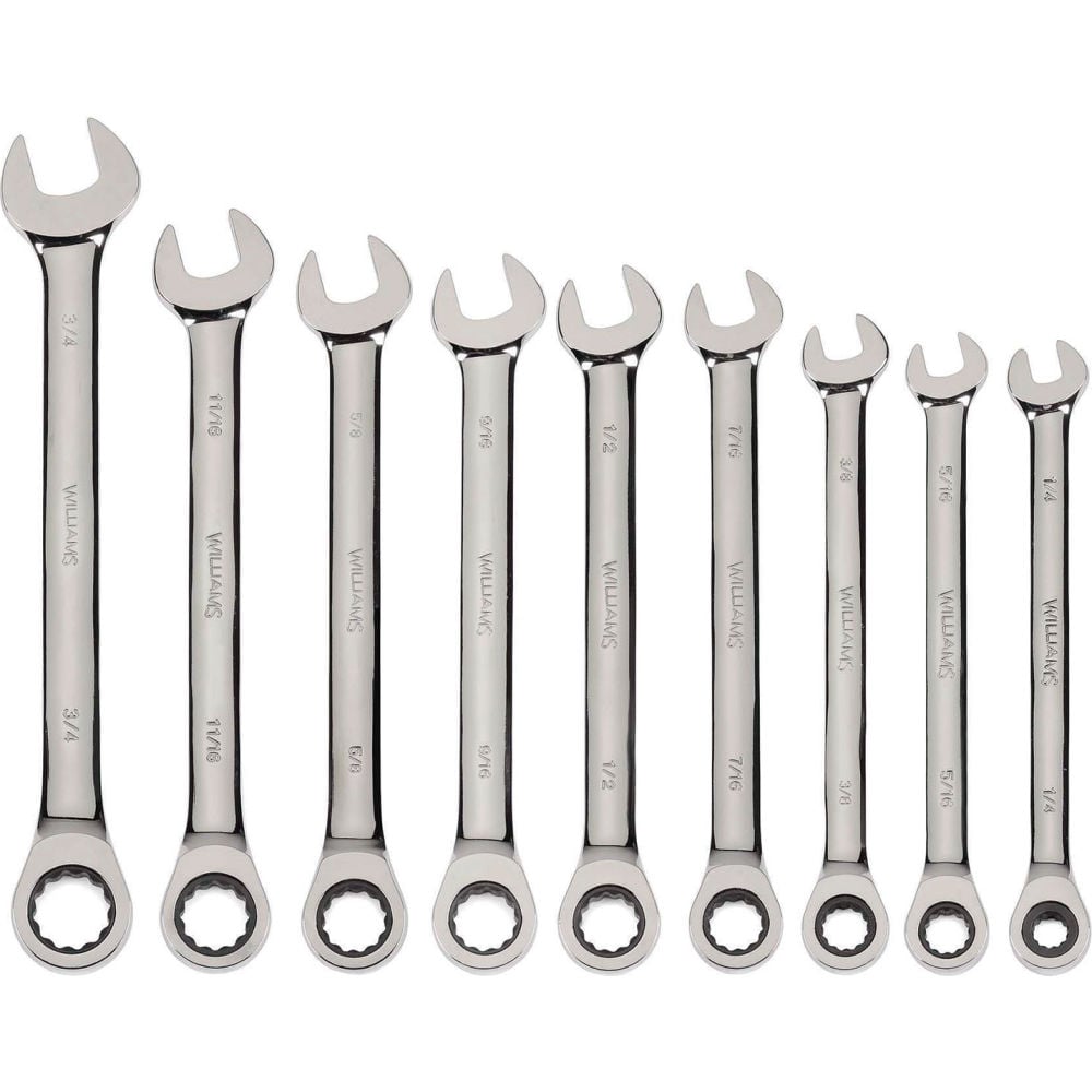 B3193543 0.875 in. 12-Point Combination Ratcheting Wrench - Chrome