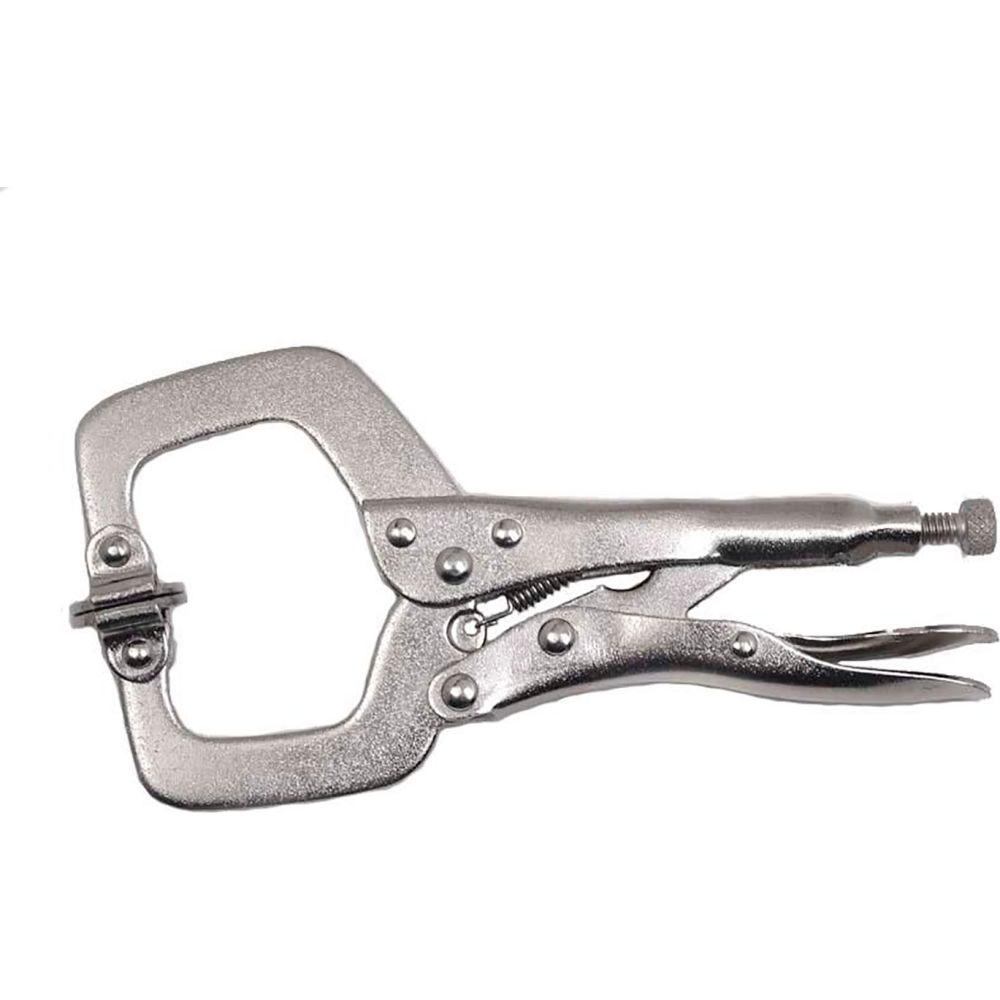 B3191172 6 in. Locking C-Clamp with Swivel Pad - Silver