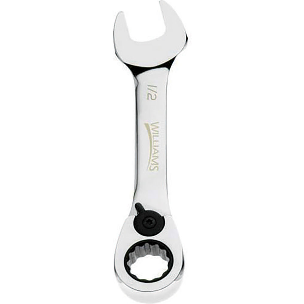 B3193626 0.562 in. 12-Point Combination Wrench Stubby Ratcheting - Chrome
