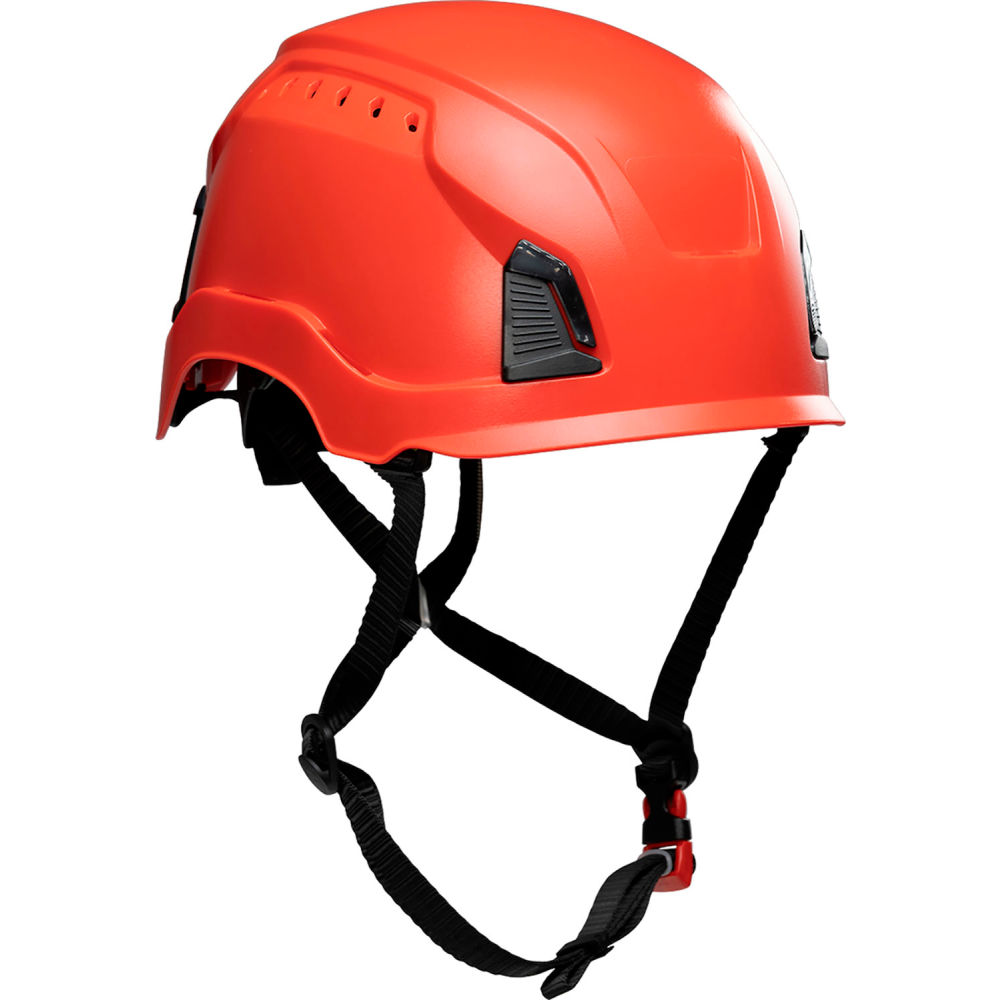 B3186903 Traverse Industrial Climbing Helmet - 4-Point Chin Strap - Non-Vented - Type 1 - Red