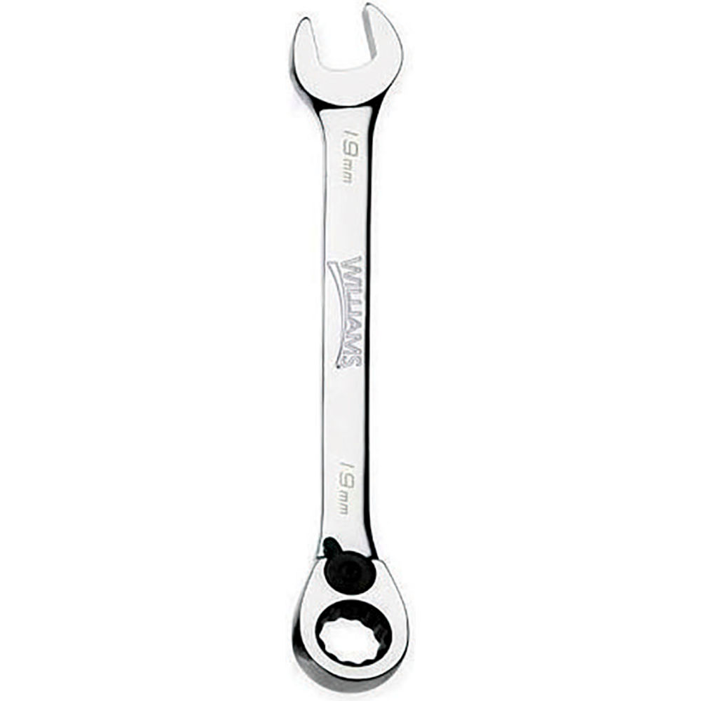 B3193754 21 mm 12-Point Reversible Ratcheting Combination Wrench - Chrome