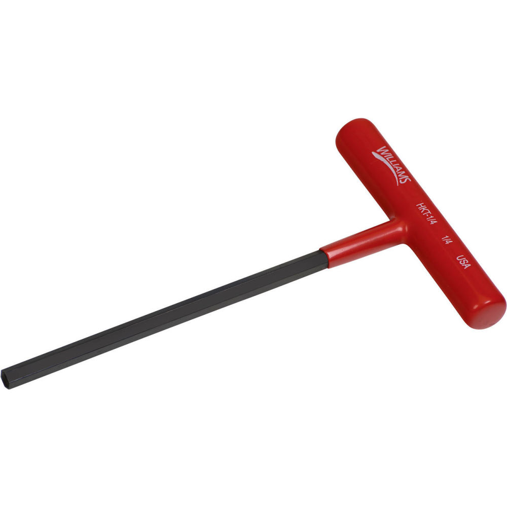 B3191487 0.218 x 6 in. T-Handle Hex Drive - Cushion Grip Handle - Red