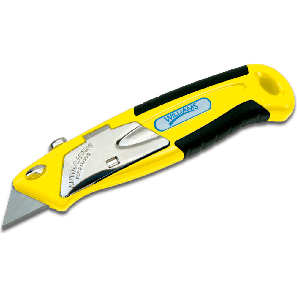 B3193000 5 Blade Auto load Utility Knife - 6.75 in. - Yellow