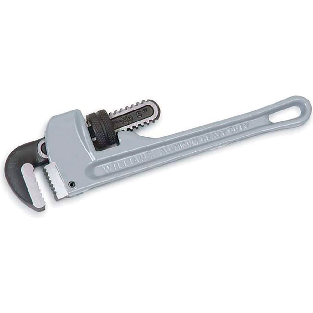 B3193130 8 in. Heavy Duty Aluminum Pipe Wrench - Gray