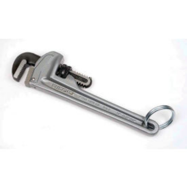 B3193189 10 in. Aluminum Pipe Wrench, Gray