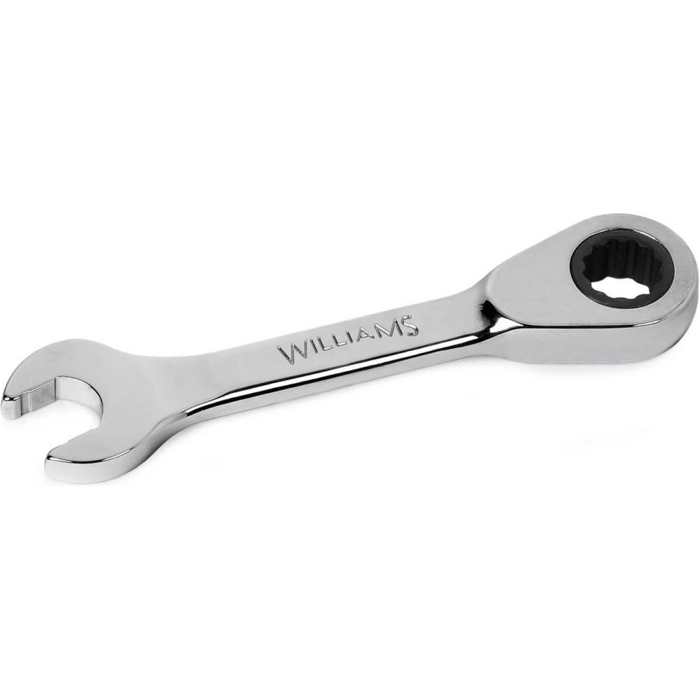 B3193367 10 mm 12-Point Stubby Combination Ratcheting Wrench - Chrome