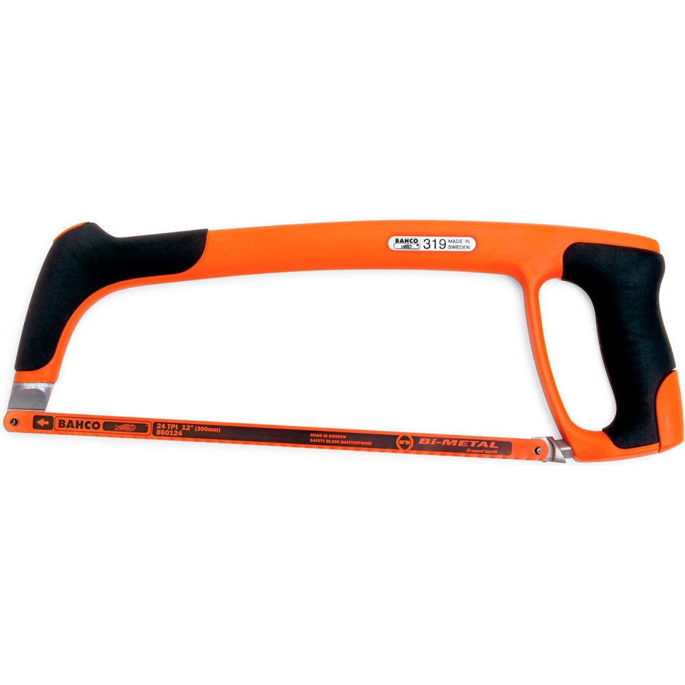 B3192993 Bahco Pro Hacksaw Frame - 12 in. Blade Length - Orange Handle