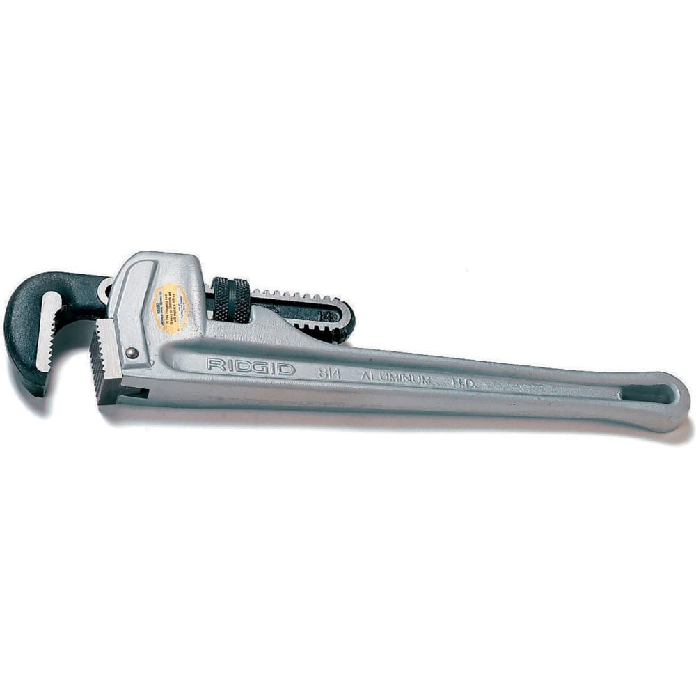 B3193209 Rigid 10 in. Aluminum Straight Pipe Wrench - Gray