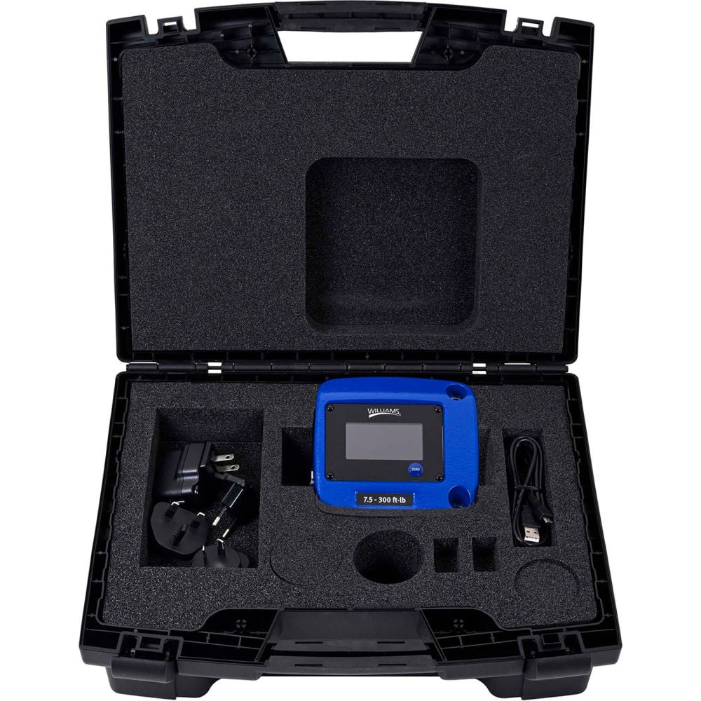 B3194051 Digital Torque Checker - 0.5 in. Female Square - Blue - 7.5-300 lbs-ft.