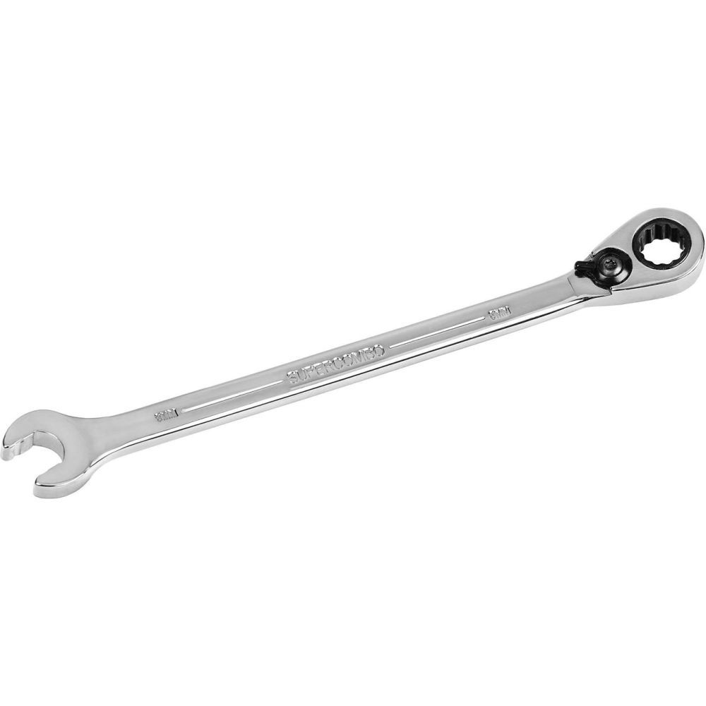 B3193691 10 mm 12-Point Standard Combination Ratcheting Wrench - Chrome