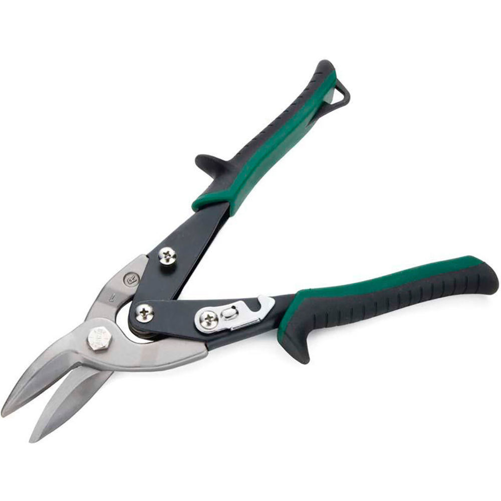 B3193837 Right Cut Aviation Snip - Black & Green - 9.75 in.