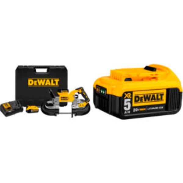 Stanley Black & Decker B3231899 Dewalt DCS374P2 20V MAX XR Deep Cut Band Saw Kit Bundled with DCB205 Battery