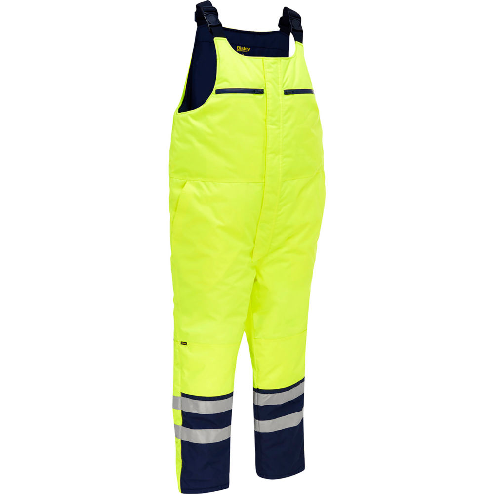 B3186284 Bisley Mens Extreme Cold Bib Overall - Yellow - Extra Large