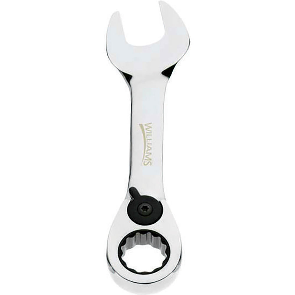 B3193671 10 in. 12-Point Stubby Combination Wrench Standard Ratcheting - Chrome