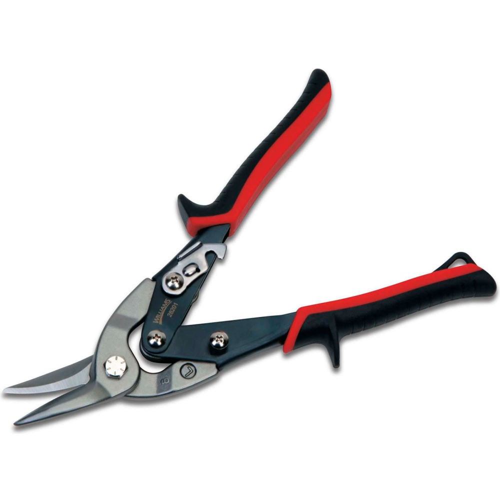B3193836 Left Cut Aviation Snip - Black & Red - 9.75 in.