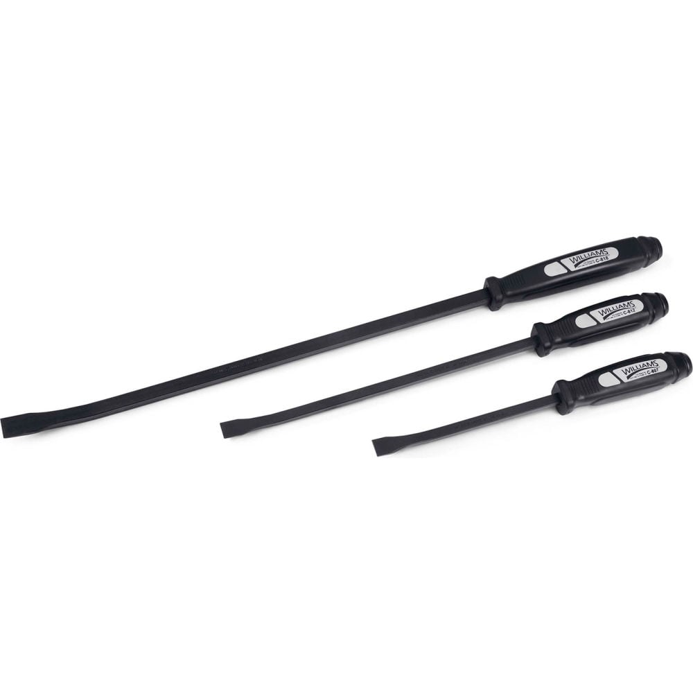 B3191491 Curved Screwdriver Type Pry Bar Set, Black - 12, 17 & 25 in. - 3 Piece
