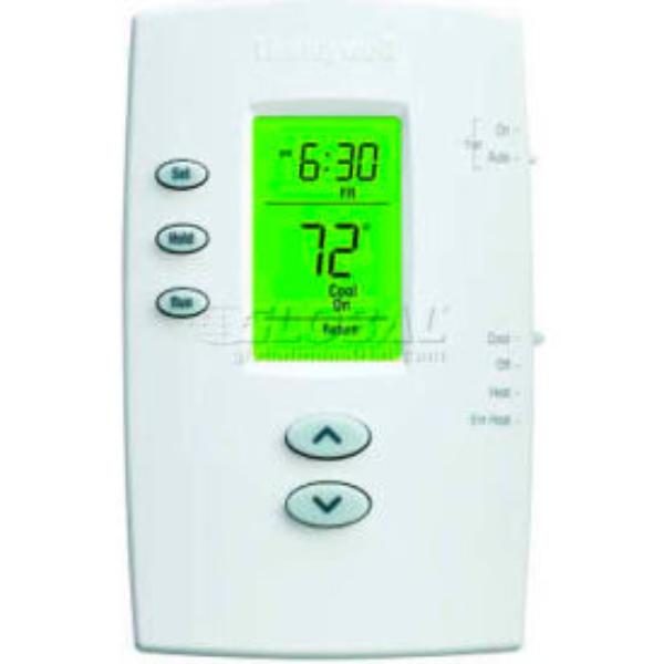 B1171721 Honeywell Pro 2000 Programmable Vertical Thermostat - 2H-1C Heat Pump - TH2210DV1006 - White