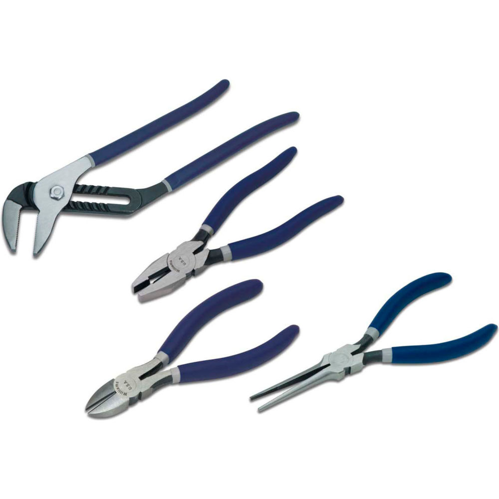 B3191140 JHWPLS-4SG Combination Pliers Set - Blue - 4 Piece